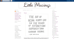 Desktop Screenshot of little--musings.blogspot.com