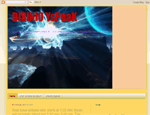 Tablet Screenshot of disinioyspeak.blogspot.com
