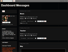 Tablet Screenshot of dashboardmessages.blogspot.com