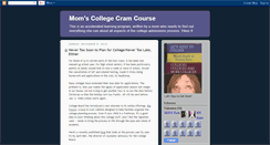 Desktop Screenshot of momscollegecramcourse.blogspot.com