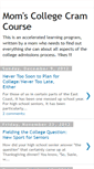 Mobile Screenshot of momscollegecramcourse.blogspot.com
