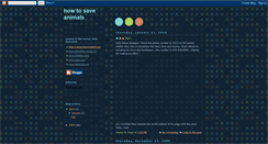 Desktop Screenshot of howtosaveanimals.blogspot.com