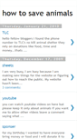 Mobile Screenshot of howtosaveanimals.blogspot.com