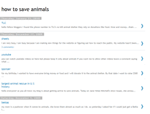 Tablet Screenshot of howtosaveanimals.blogspot.com