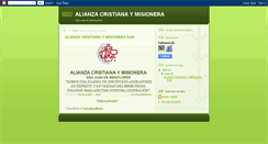 Desktop Screenshot of alianzacristianaymisionera-sjm.blogspot.com