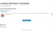 Tablet Screenshot of alianzacristianaymisionera-sjm.blogspot.com