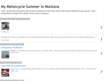 Tablet Screenshot of mymotorcyclesummerinmontana.blogspot.com