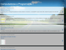 Tablet Screenshot of computadoresprogramacao.blogspot.com