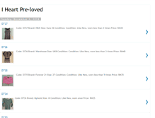 Tablet Screenshot of iheartpre-loved.blogspot.com