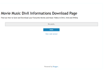 Tablet Screenshot of divx-videos.blogspot.com