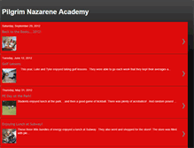 Tablet Screenshot of pilgrimnazareneacademy.blogspot.com