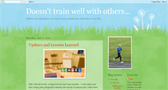 Desktop Screenshot of doesnttrainwellwithothers.blogspot.com