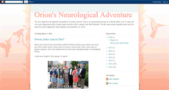 Desktop Screenshot of orionsneurologicaladventure.blogspot.com