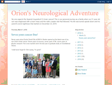 Tablet Screenshot of orionsneurologicaladventure.blogspot.com
