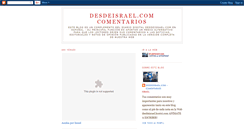 Desktop Screenshot of desdeisrael-comentarios.blogspot.com