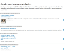 Tablet Screenshot of desdeisrael-comentarios.blogspot.com