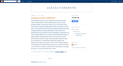 Desktop Screenshot of aleciacosgrove.blogspot.com