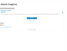 Tablet Screenshot of aleciacosgrove.blogspot.com