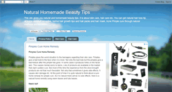 Desktop Screenshot of natural-homemade-beauty-tips.blogspot.com