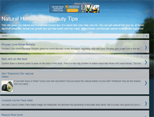 Tablet Screenshot of natural-homemade-beauty-tips.blogspot.com