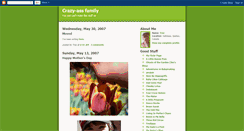 Desktop Screenshot of crazyassfamily.blogspot.com