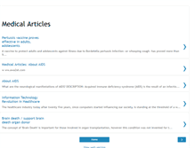 Tablet Screenshot of medicalarticles2.blogspot.com