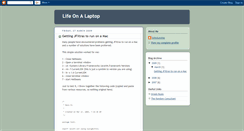 Desktop Screenshot of life-on-a-laptop.blogspot.com
