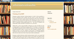 Desktop Screenshot of informationfeasible.blogspot.com