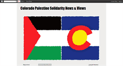 Desktop Screenshot of colorado-palestine-news.blogspot.com