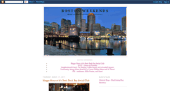 Desktop Screenshot of bostonweekends.blogspot.com