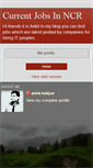 Mobile Screenshot of currentjobsinncr.blogspot.com