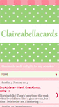 Mobile Screenshot of claireabellacards.blogspot.com