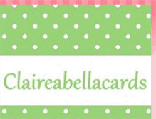 Tablet Screenshot of claireabellacards.blogspot.com