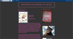 Desktop Screenshot of britneyschildrenslitblog.blogspot.com