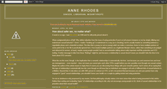 Desktop Screenshot of annerhodes.blogspot.com