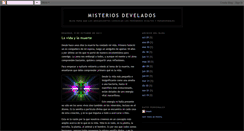 Desktop Screenshot of misteriosdevelados.blogspot.com