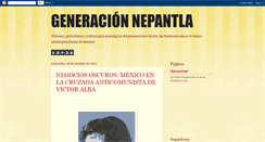 Desktop Screenshot of generacionnepantla.blogspot.com