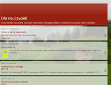 Tablet Screenshot of dla-nauczycieli.blogspot.com