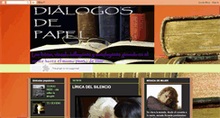 Desktop Screenshot of dialogosdepapel.blogspot.com