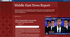 Desktop Screenshot of middleeastnewsreport.blogspot.com