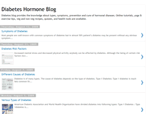 Tablet Screenshot of diabeteshormone.blogspot.com