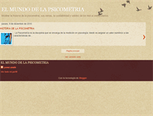 Tablet Screenshot of elmundodelapsicometria.blogspot.com