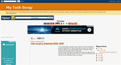 Desktop Screenshot of mytechscrap.blogspot.com