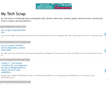 Tablet Screenshot of mytechscrap.blogspot.com