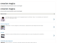 Tablet Screenshot of creacionmagica.blogspot.com
