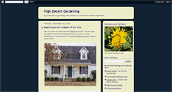 Desktop Screenshot of highdesertgardening.blogspot.com