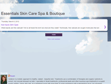 Tablet Screenshot of essentialsskincare.blogspot.com