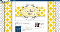 Desktop Screenshot of booktalkandmore.blogspot.com