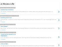 Tablet Screenshot of ahinjewlife.blogspot.com