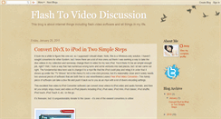 Desktop Screenshot of convertflashtovideo.blogspot.com